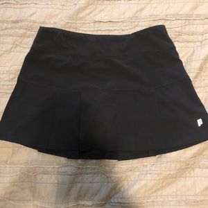 Classic black tennis skirt